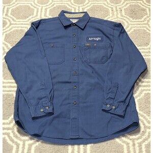 Carhartt Tradesman Shirt Men’s Large Long Sleeve Button Down Workwear 384-19